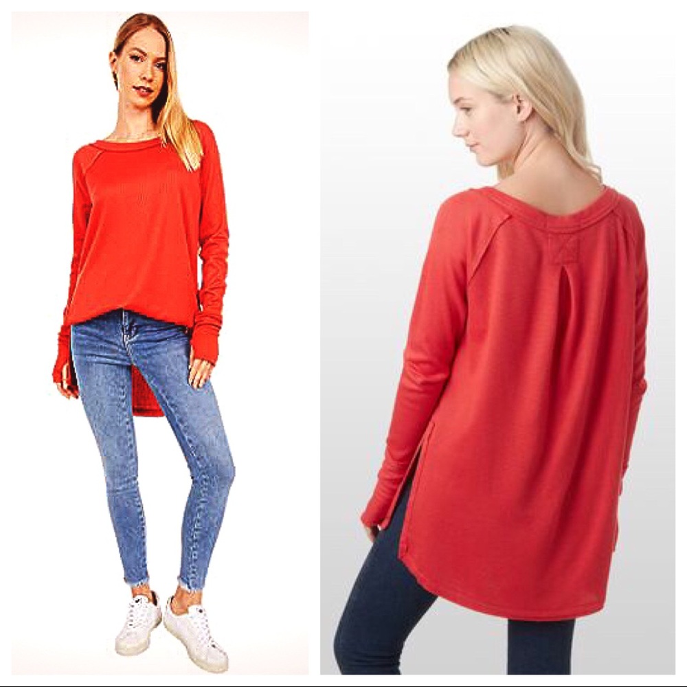 FREE PEOPLE BOHO FLOWY TUNIC TOP PULLOVER A2C - Picture 7 of 16